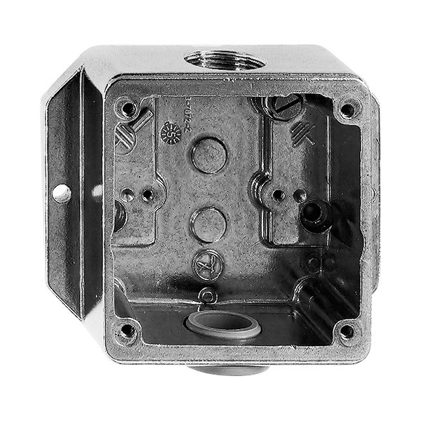 Fond de boîtier AG 2×M20 Al poli à billes