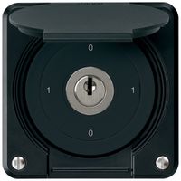 Interruttore a chiave INC robusto IP55 con copertura S0/3P nero combinazione