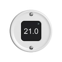 Capteur de température ambiante STANDARDdue Wiser SNAPFIX® CO2 230V 5…30°C blanc