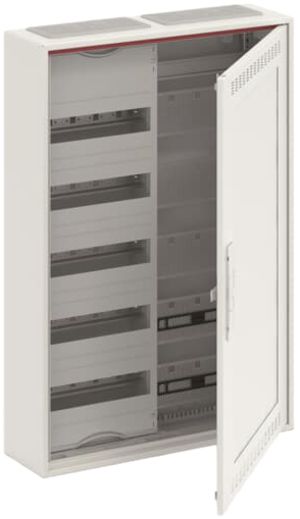 Distributeur AP ABB CA 25VMW, 2-part 5 rangées 60UM + media, porte-WiFi ventilée