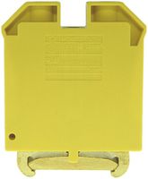 Borne de terre joignable Woertz Ex 10…35mm² vis 2×1 rail DIN 35mm vert/jaune