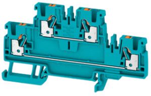 Mehrstock-Reihenklemme Weidmüller A2C PUSH IN 2.5mm² 2 Etagen blau