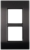 UP-Kopfzeile Legrand Arteor 1×2 horizontal 157×92mm Black brushed