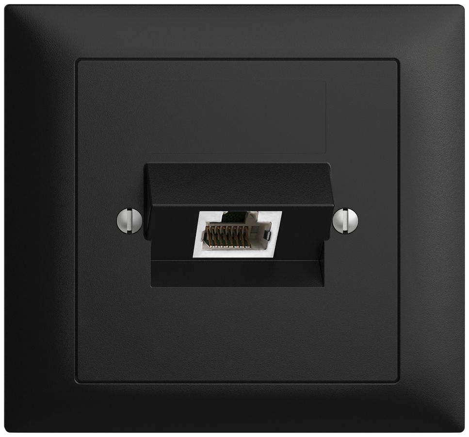 EB-Dose 1×RJ45/s 4P ITplus EDIZIOdue schwarz