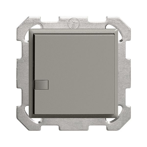 Poussoir ENC ZEP variateur univ. 1c/1t stat.sec. EDIZIOdue gris foncé