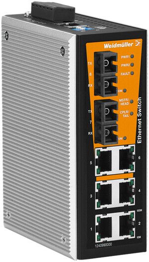 Switch WM IE-SW-VL08MT-6TX-2ST, 6×RJ45 FE+2×ST MM FE managed