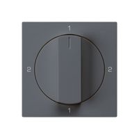 Frontset für Drehschalter S3 anthrazit 60×60mm kallysto 2-1-2-1