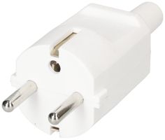 Stecker Schuko MAX HAURI L+N+PE 16A 250V 0.75…1.5mm² weiss