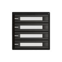 Universaltaster EDIZIO.liv UNI SNAPFIX® m.LED RGB 4× 2-Tbed.Pap.sz