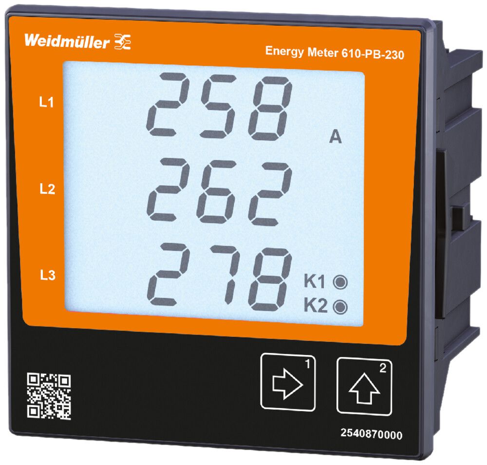 Energiemessgerät Weidmüller ENERGY METER 610-PB-230