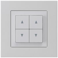 Interruttore per tapparelle INC kallysto.pro grigio chiaro con 4 tasti