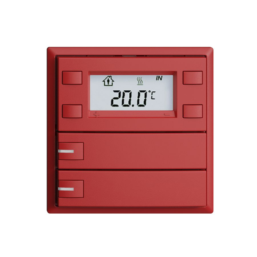 Poussoir RTH ENC KNX 2× EDIZIOdue F berry, avec LED RGB