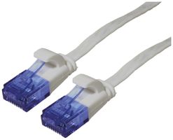 Cavo patch RJ45 VALUE cat.6A U/UTP AWG32 PVC piatto grigio 1m