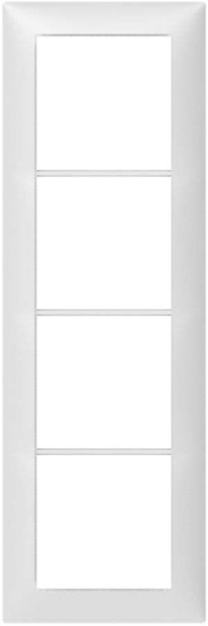 Abdeckrahmen SIDUS 4×1 weiss