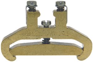 Borne de terre joignable Woertz Ex 2.5…6mm² vis 2×1 rail DIN 35mm