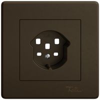 UP-Montageset EDIZIO.liv SNAPFIX® für Steckdose T25 br