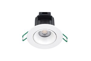 EB-LED-Deckenleuchte START ECO SPOT ALUMINIUM 9W 830 40° IP44/20 Blende weiss