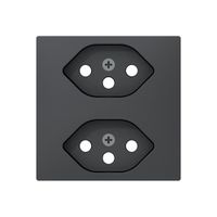 UP-Frontset Sidus ZE z. Steckdose 2×T13 anthrazit