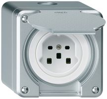 AP-Steckdose robusto Typ 25 aluminium