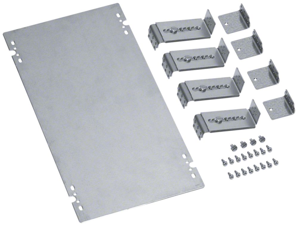Montageplatte Hager univers N für Baustein 450×250mm mit Aufbaubügel