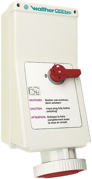 Presa murale AP CEEtyp 5L IP67, 125A, 6h