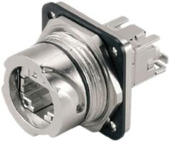 Flansch-Set Weidmüller V1 Bayonett Metall mit Einsatz RJ45 TIA-568A