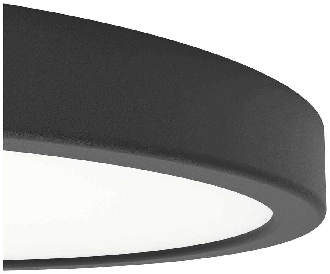 LED-Deckenleuchte Eglo FUEVA 16W 0…1800lm 2700…6500K IP44 DIM Ø278×25mm schwarz