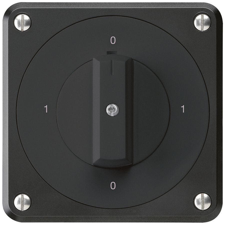 Interruttore rotativo INC robusto IP55 S0/2P nero per combinazione