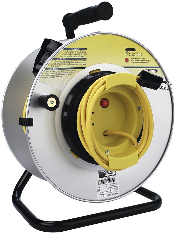 Avvolgicavo ME DK 35m Td 3×1 T13,T12 cont.rota.IP20