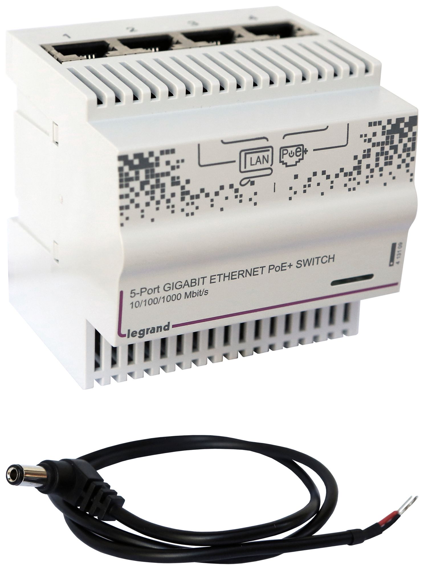 Switch Legrand Gigabit modulaire 5×RJ45 VDI-Datacom