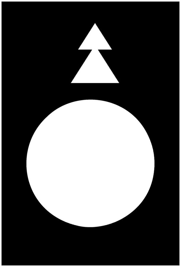 Placchetta indicatrice Schneider Electric simbolo bianco