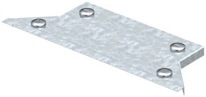 Couvercle pour raccord T adossable 100mm zingué