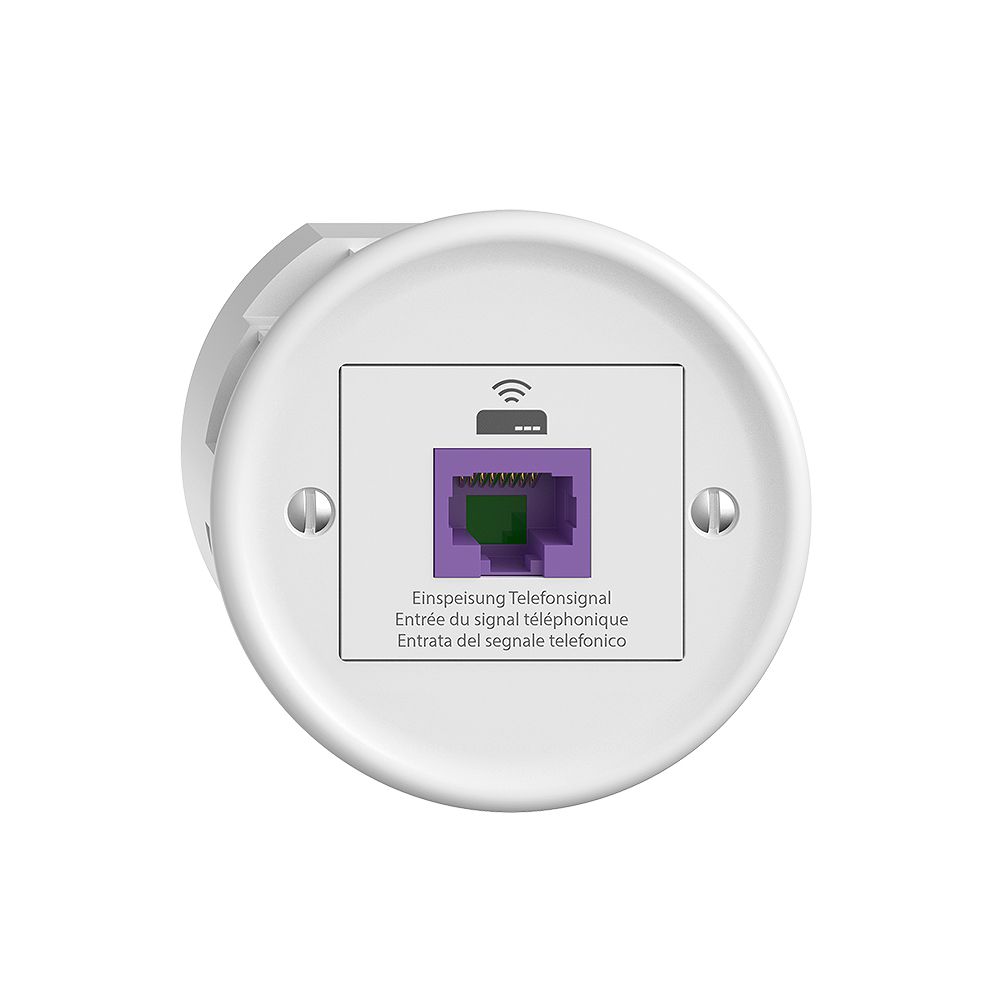 Presa ritorno STANDARDdue Q 1×RJ45 p.Swisscom VoIP, 8 poli, UTP, bianco