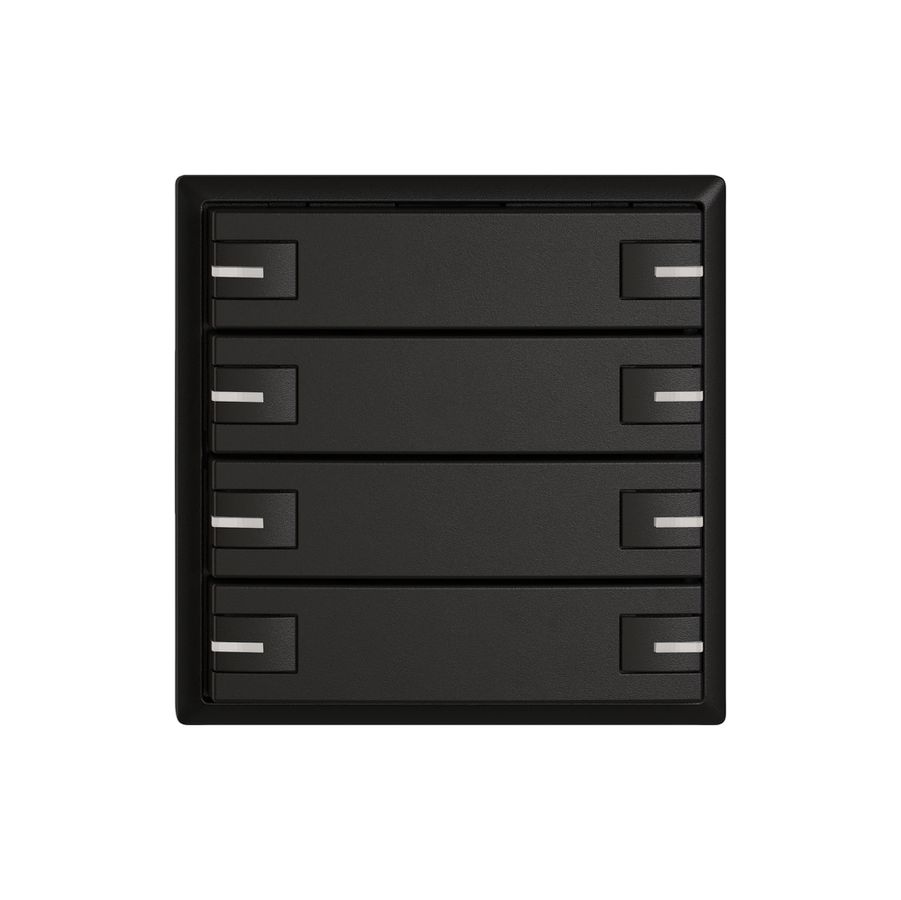 Pulsante KNX RGB EDIZIO.liv SNAPFIX® sensore temp.RGB-LED 8× com.1T ne