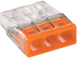 Borne WAGO 3L 0.5…2.5mm² de boîtier COMPACT 450V