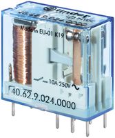 Relè commutazione Finder 40, 2C 10A/110VDC sensibile AgNi 23500Ω 5mm RT II