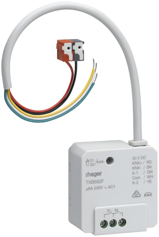 EB-Binäreingang & Aktor KNX Hager easy 2-fach