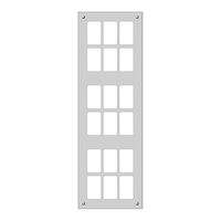 Montageplatte FLF 6×3 Al natur eloxiert