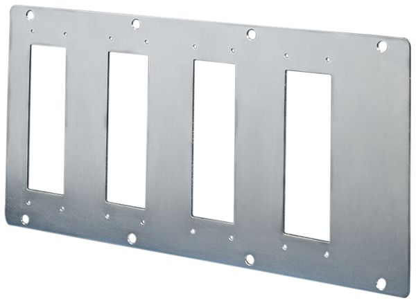 Plaque modulaire Rittal SZ 8609.140 2mm pour connecteurs 4×24 pôles acier