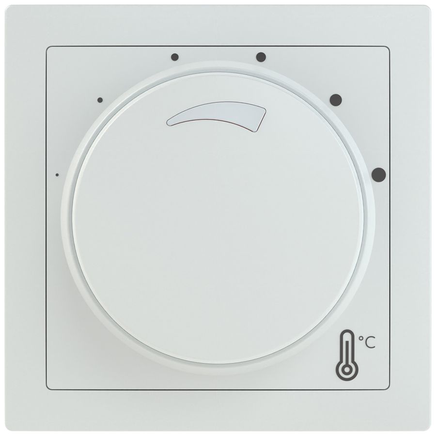 AP-Raumthermostat ABB SIDUS heizen/kühlen NO 230VAC/10A 5…30°C ws