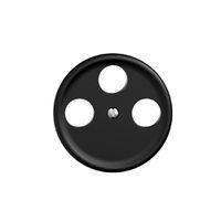 Placca frontale STANDARDdue nero per presa di antenna per SAT