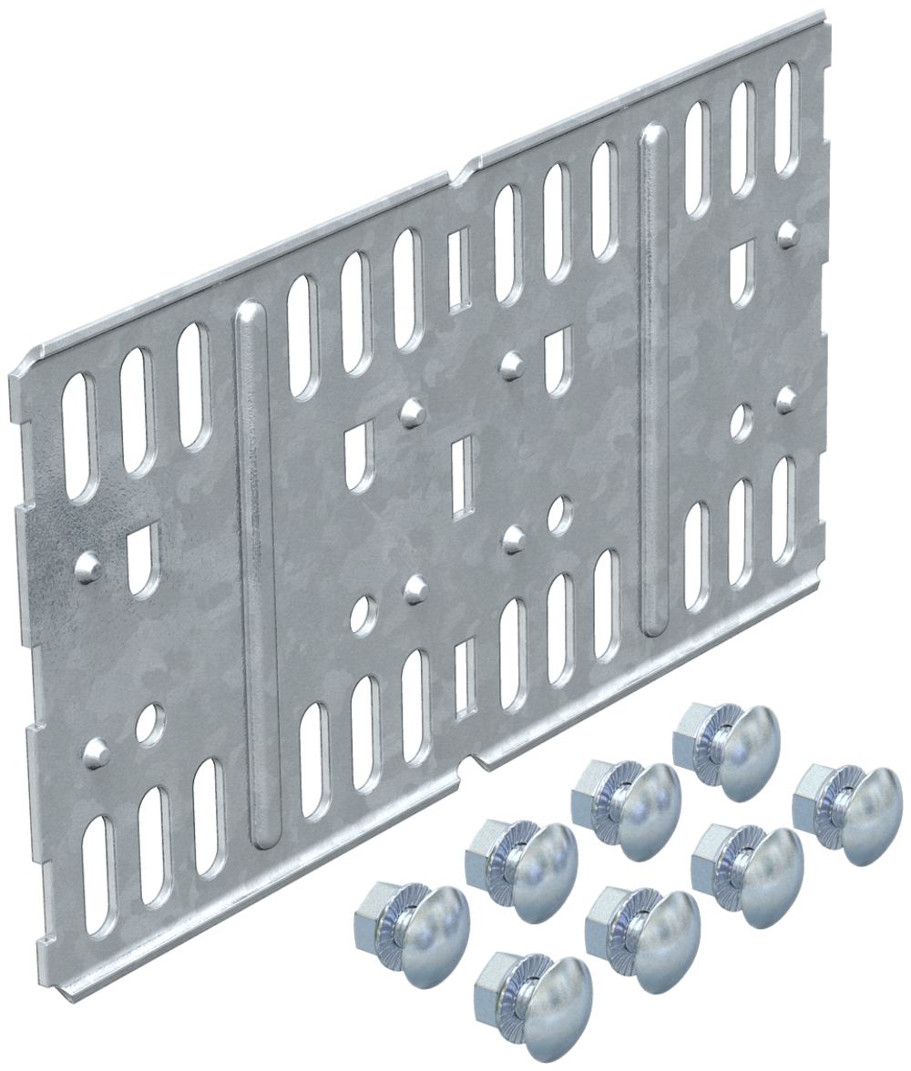 Raccordo longit./squadra Bettermann 85mm p.canale MKS zincato caldo immersione