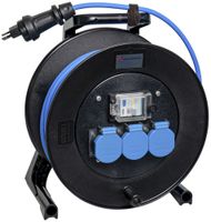 Kabelrolle DEM DB25970 1×FI 3×T13 3×1.5mm² 50m Stecker T12