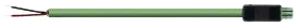 Anschlussleitung Wieland BST14i2, 2×0.5mm² 50V 3A 2m grün KNX Buchse Cca