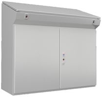 Console fissa Rittal CX 1000×970×400mm acciaio 2×porti grigio IP55