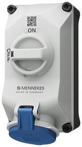 AP-Steckdose MENNEKES DUO 32A 3P 6h 230V IP44 Schalter