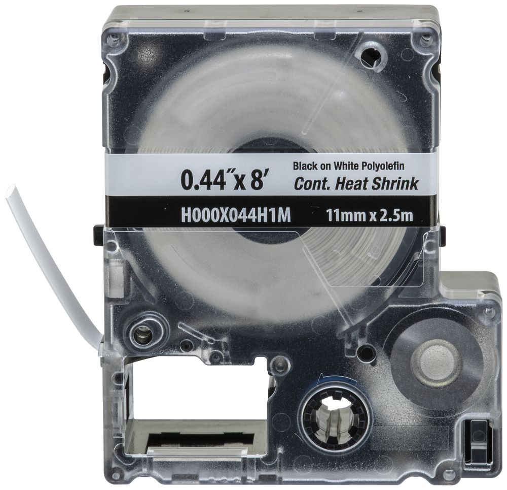 Cassette d'étiquettes thermorétractables continue Panduit MP, 6.4mm×2.4m, blanc