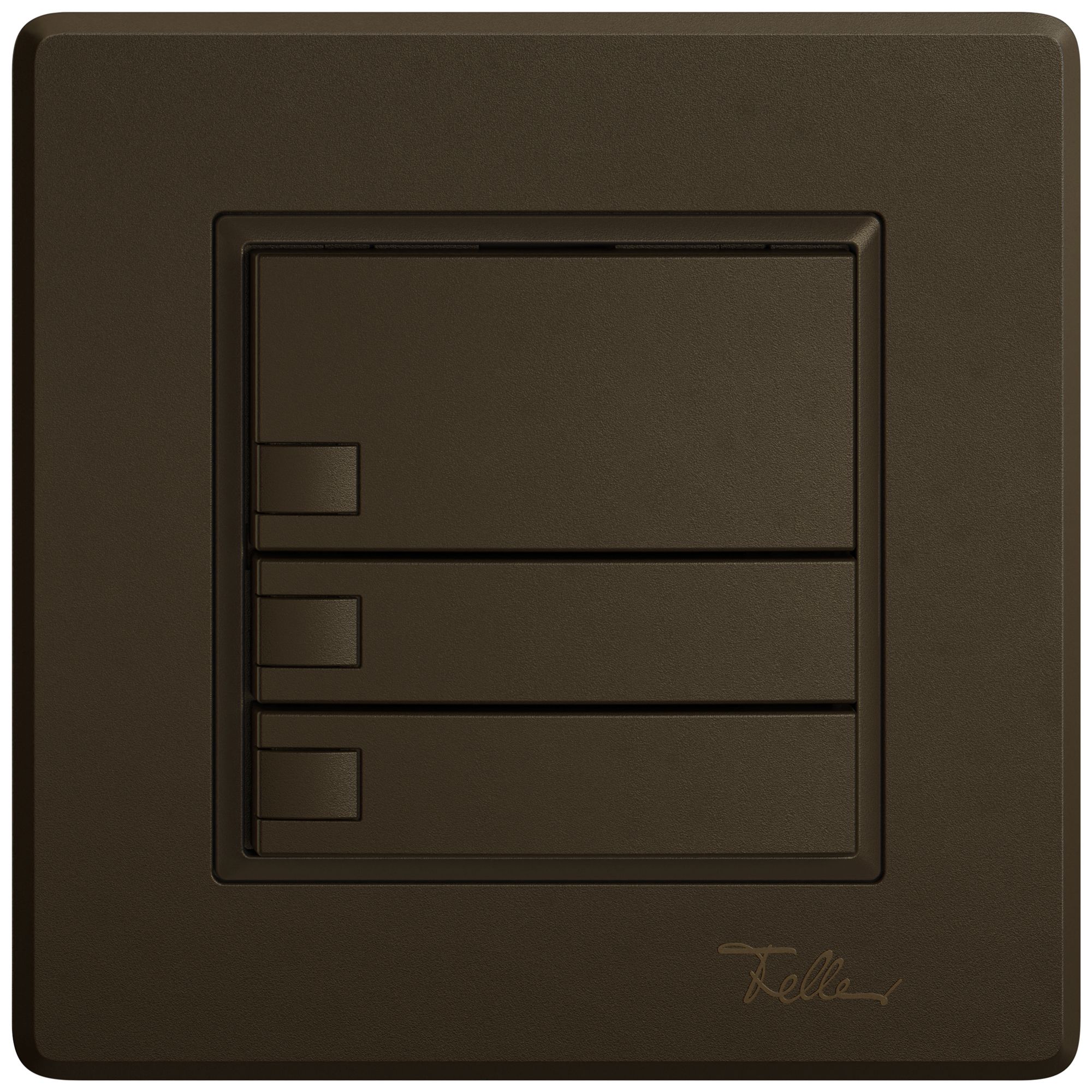 Poussoir KNX RGB ENC EDIZIO.liv SNAPFIX® capteur temp.s.LED 3× comm.1T br