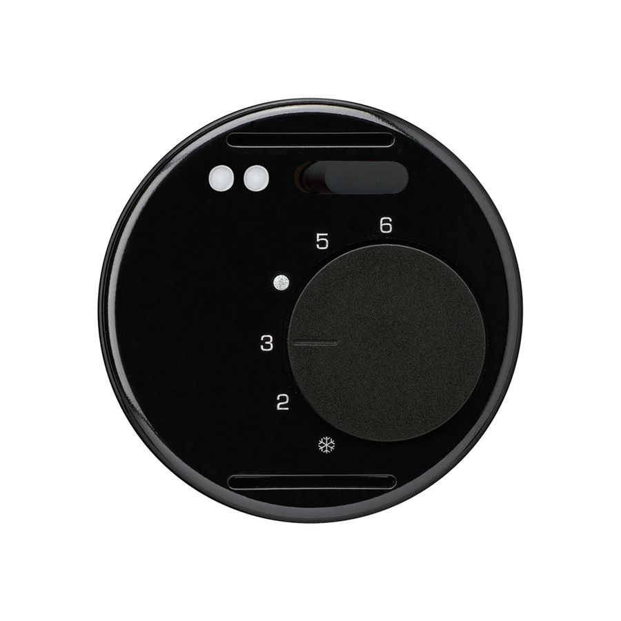 Inserto per termostato ambiente INC basico nero per riscaldamento pavimento