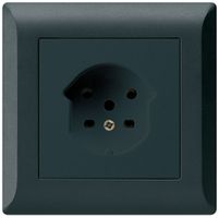 UP-Steckdose kallysto.line T15 schwarz Schraubklemmen